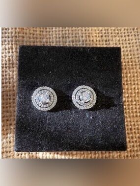 Pandora Solitaire Cut 925 Sterling Silver Cluster Chandelier Halo Earrings New